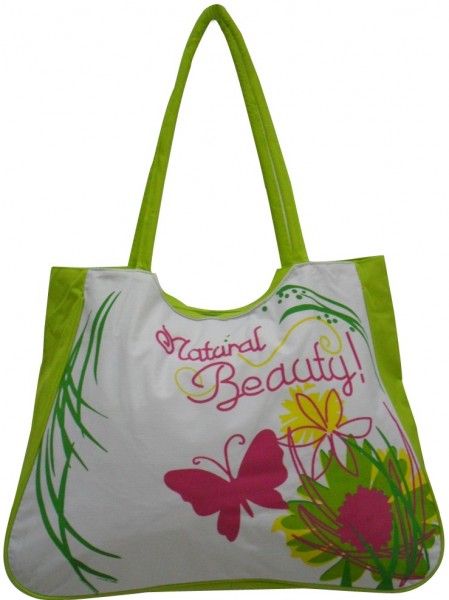 Bolsa Feminina de Praia Verde Butterfly Ref - BS1200 Green
