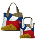 Bolsa Feminina Colorida detalhe em Marrom que Acompanha Bols