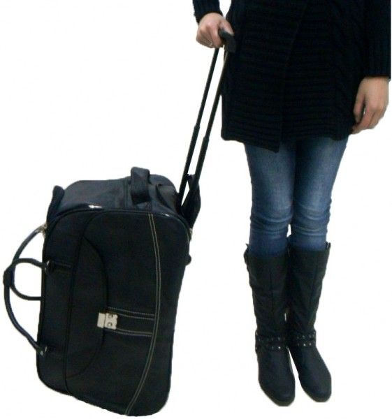 Mala de Rodinha Unissex Codificada - Ref 1198-1# - Black (Pr